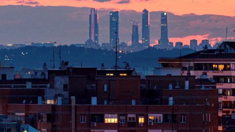 Imagen de Madrid sin la contaminación habitual. EFE/Fernando Villar