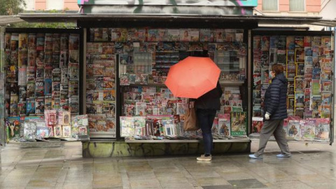 Un kiosko en Madrid. EFE