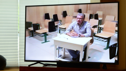 Francisco Granados comparece por videoconferencia en la comisión anticorrupción/ EUROPA PRESS