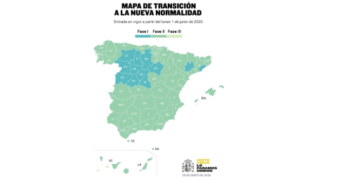 Así queda el mapa de la situación actual de España