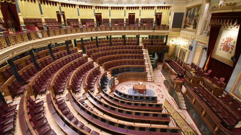 Congreso de los Diputados vacío.