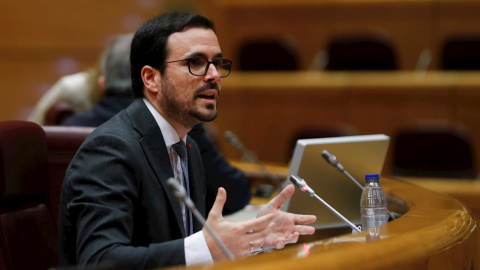 El ministro de Consumo, Alberto Garzón, comparece este viernes ante la Comisión de Sanidad y Consumo del Senado para informar sobre las líneas generales de la política de su departamento. EFE/J.J. Guillén