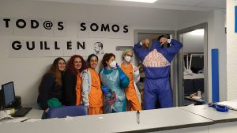 "Todos somos Guillén": los compañeros se vuelcan contra el acoso a un enfermero que criticó los recortes