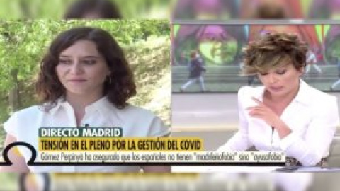 Ayuso reconoce en un lapsus que ella gestiona las residencias de mayores y recula cuando le recuerdan sus palabras: "Ya empezamos"