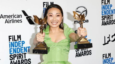 Lulu Wang, ganadora del Spirit por 'The Farewell'. EFE/EPA/NINA PROMMER