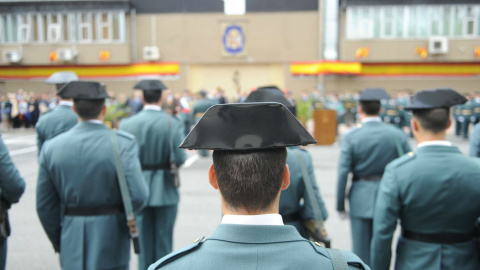 Agentes de la Guardia Civil en un cuartel. EFE