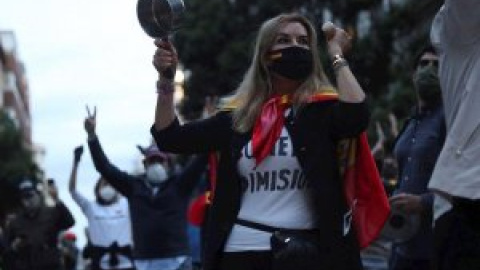 El rapapolvo de una sanitaria a los manifestantes del barrio de Salamanca: "Sois escoria humana"