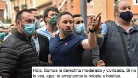 "Somos la derechita moderada. Si no lo ves, te arreglamos la miopía a hostias": los mejores memes de Abascal en Euskadi