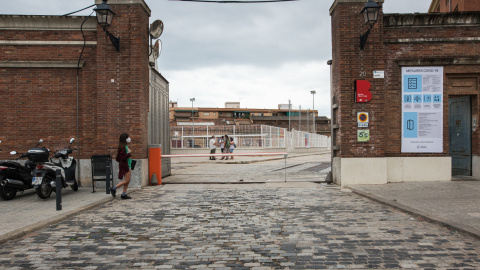 L'entrada de Fabra i Coats. Miguel Velasco