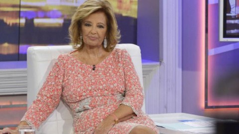 María Teresa Campos, durante un programa de '¡Qué tiempo tan feliz!'.