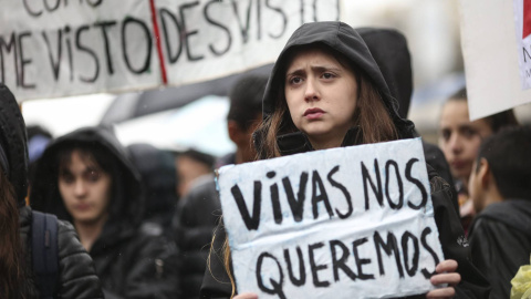 Manifestación contra la violencia machista. / EFE/ Archivo