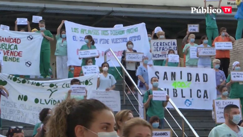 La defensa de la sanidad pública a golpe de talonario privado en Madrid