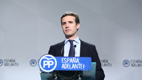 Pablo Casado, vicesecretario de Comunicación del PP. EUROPA PRESS