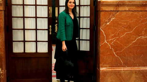 La líder de Ciudadanos, Inés Arrimadas, en el Congreso. EFE/J.J. Guillén/Archivo