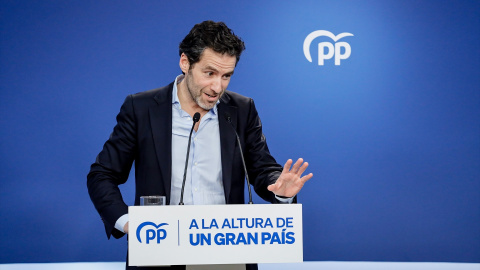  El exportavoz del PP en el Parlamento vasco, Borja Sémper, comparece tras ser elegido como portavoz del comité de campaña de la formación para las elecciones autonómicas y municipales del próximo 28 de mayo, a 9 de enero de 2023, en Madrid (España