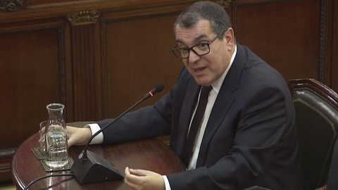 Imagen de Jordi Jané, exconseller de Interior de la Generalitat, prestando declaración en el Tribunal Supremo. EFE