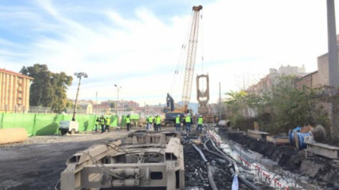 Obras del AVE a Murcia (Foto: ORM)