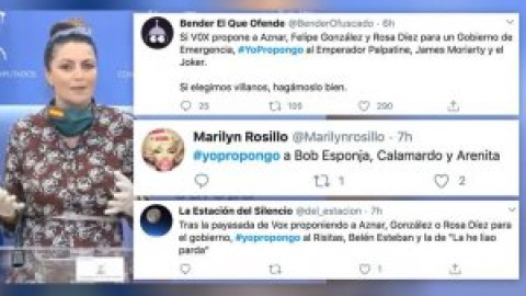 Vox propone a Aznar, Felipe González o Rosa Díez al frente de un "Gobierno de emergencia" y los tuiteros lanzan sus propuestas