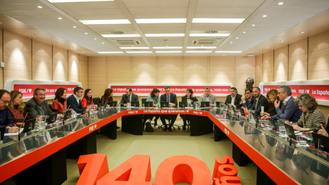 Reunión de la Comisión Permanente de la Ejecutiva Federal del PSOE, en Madrid. E.P./Ricardo Rubio