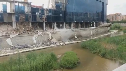 Demolición del estadio Vicente Calderón