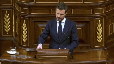 Casado: "El Covid-19 solo se vence con mascarillas no con mordazas"