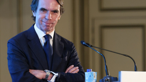 El expresidente del Gobierno José María Aznar durante la segunda jornada del I Foro Económico y Empresarial OKLÍDERES de OKDIARIO en el Hotel The Westin Palace, a 2 de diciembre de 2022, en Madrid (España).- EUROPA PRESS