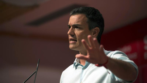 El candidato a la secretaría general del PSOE, Pedro Sánchez. EFE/José Manuel Pedrosa.