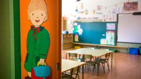 Un aula vacia en un colegio público. EFE/Raquel Manzanares/Archivo