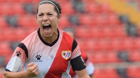 Cristina Auñón, capitana del Rayo Vallecano