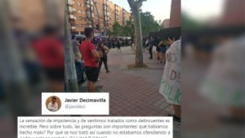 "Nos trataron como a delincuentes": la "sorprendente" actuación de la Policía en una protesta por la sanidad pública en un barrio obrero de Madrid