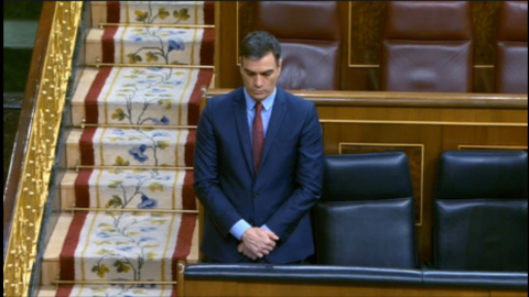 Minuto de silencio en el Pleno del Congreso por los fallecidos