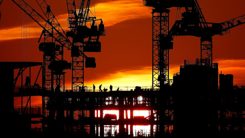 Edificio en construcción en Londres. REUTERS/Henry Nicholls