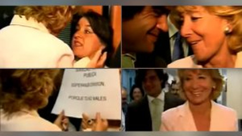 Cuando Aguirre se encaraba con chulería a los sanitarios que protestaban contra las privatizaciones