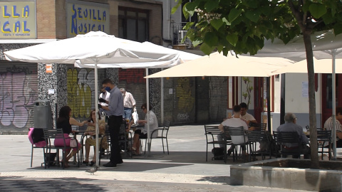 El calor se alía con las terrazas durante la desescalada