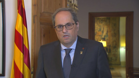 Torra anuncia que ha dado positivo en coronavirus