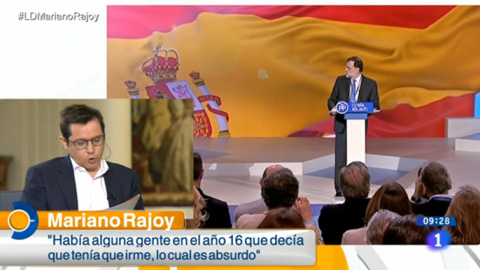 Sergio Martín entrevista a Mariano Rajoy para TVE