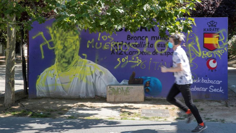 El karateca Babacar Seck denunciará las pintadas racistas en su contra