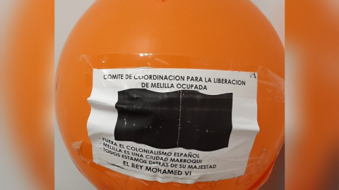 Globo contra la ocupación de Melilla,