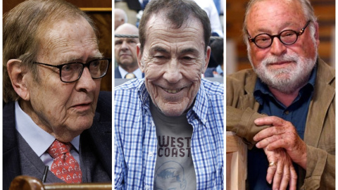  De izquierda a derecha: Ramón Tamames, Fernando Sánchez Dragó y Fernando Savater