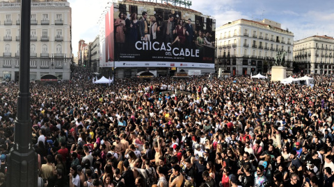 Imagen de la 'Mani-fiesta-acción' celebrada este domingo en Madrid. Fotografía de la cuenta de Twitter de @ManiFiestaAccio