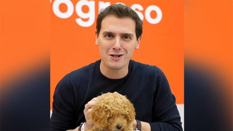  El líder de Ciudadanos dio a conocer a la mascota de un político de partido, un perro llamado Lucas