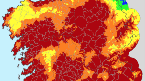 Índice del riesgo diario de incendio. Fuente: Consellería do Medio Rural.