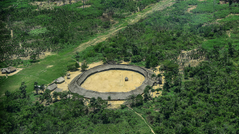 Imagen aérea de una de las aldeas de la Tierra Indígena Yanomami. / LEONARDO PRADO/ PG/ FOTOSPÚBLICAS/ 2015