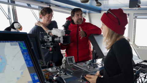 Álvaro Longoria y Javier Bardem (Mosaico Films).