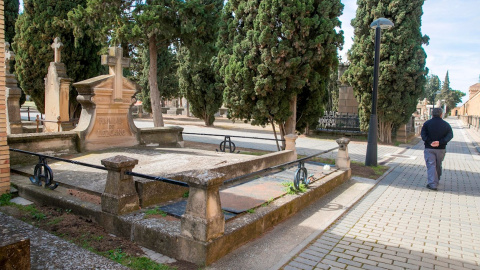 Vista de un cementerio en Zaragoza. EFE/Javier Cebollada