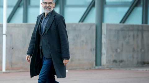 13/02/2020.- El presidente de Òmnium Cultural, Jordi Cuixart, ha salido esta mañana de la prisión barcelonesa de Lledoners con un permiso de 72 horas para ir a trabajar que le concedió la Junta de Tratamiento del centro y que avaló una juez de vigila