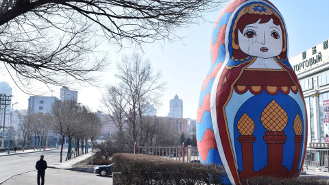 Harbin, capital de la provincia de Heilongjiang, durante el confinamiento. REUTERS/Huizhong Wu/File Photo