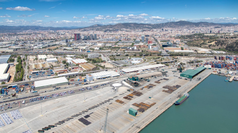 Una imatge del Port de Barcelona. PORT DE BARCELONA