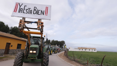 Protestas de agricultores en Antequera (Málaga) el pasado 14-02-20./ Jorge Zapata (EFE)