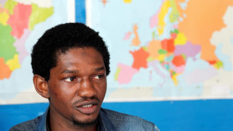 10.06.2019 - Keita, uno de sus 629 inmigrantes del Aquarius. / EFE/Kai Försterling